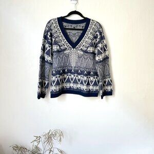 Authentic Chanel knit sweater art deco style